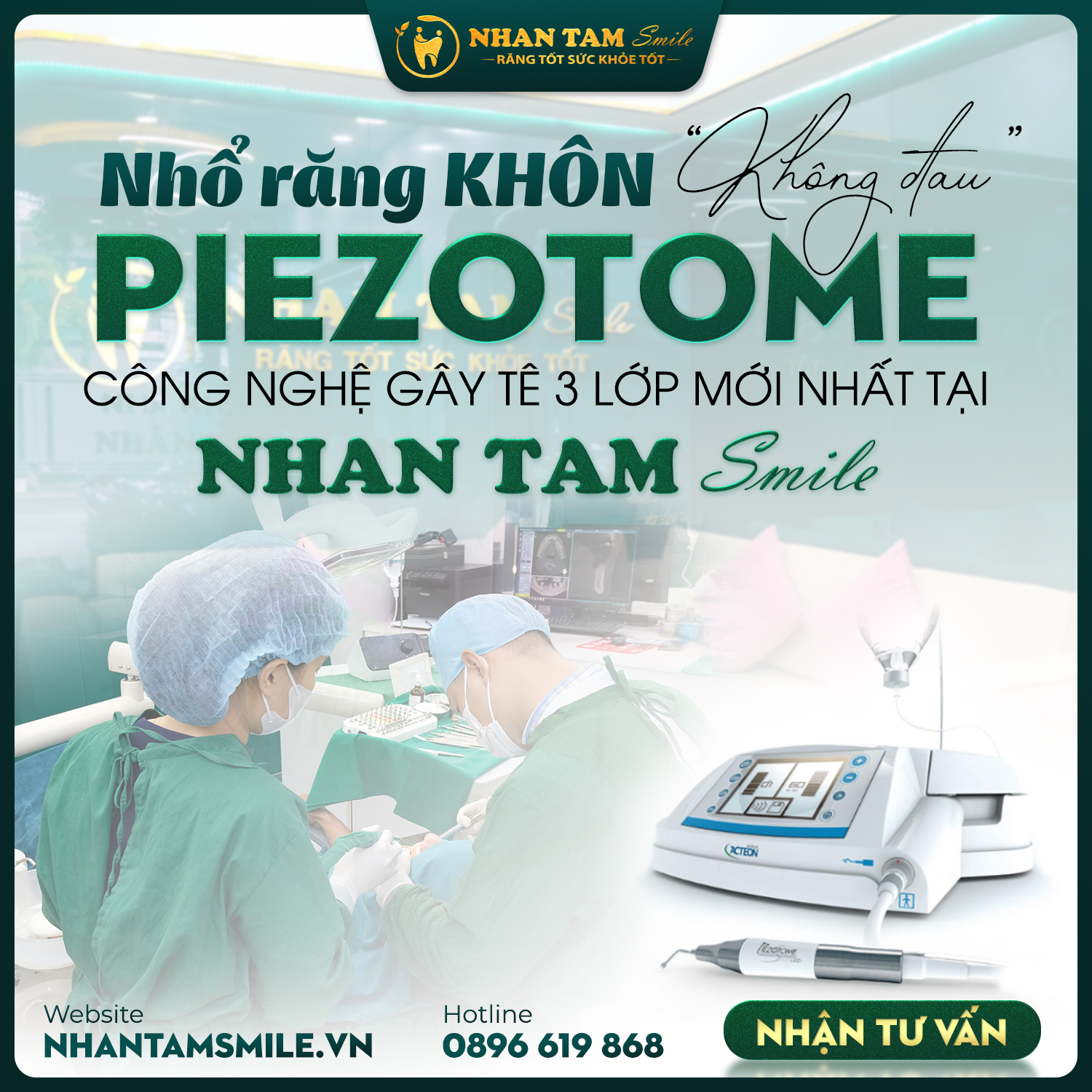 Nhổ răng khôn không đau với công nghệ Piezotome mới